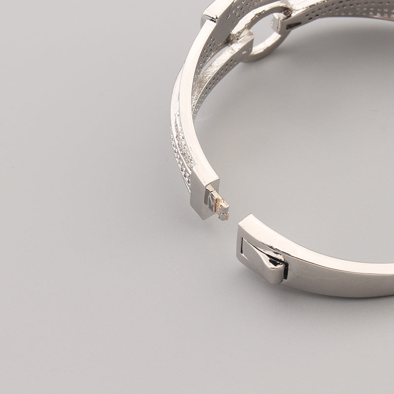 Bijou Femme Luxe Léger – Bracelet Ceinture Doré avec Cristaux
