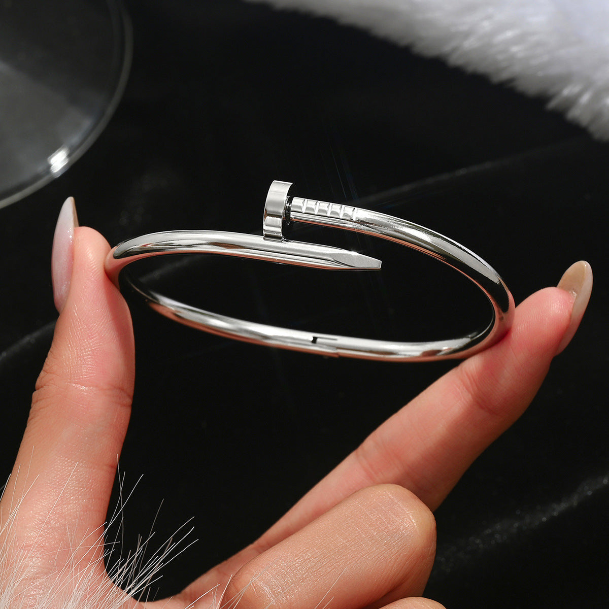 Bracelets Mode Chic  Acier Inoxydable Plaqué Or/Argent
