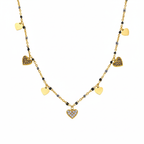 Collier Cœurs Scintillants